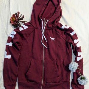 PINK zip up hoodie